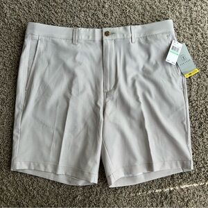 NWT $68 PGA Tour Men's 34x8" Golf Shorts Gray Chinchilla UPF50 Active Stretched